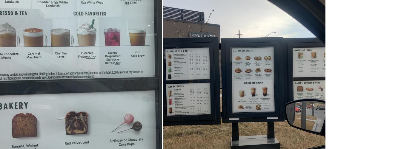Starbucks Menu
