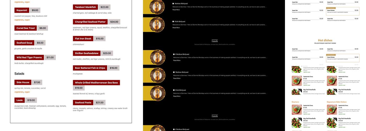 I Love Pad Thai Menu