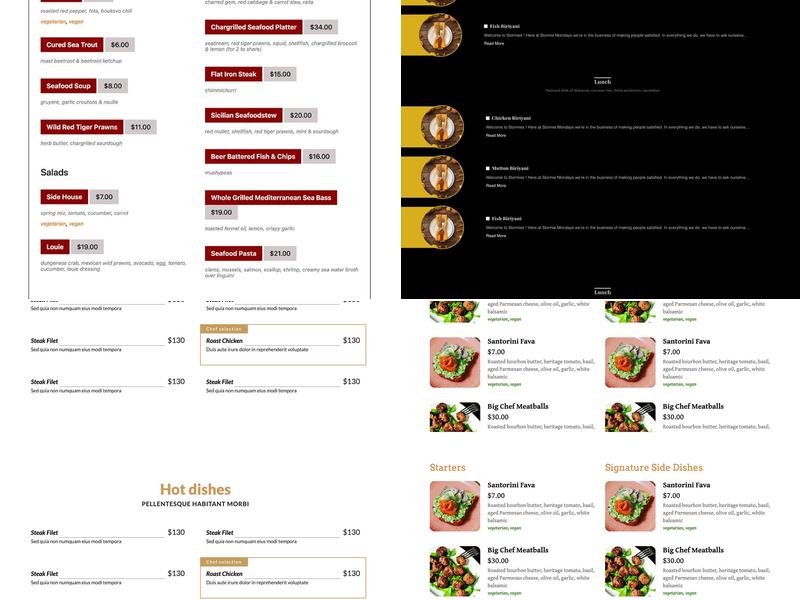 I Love Pad Thai Menu