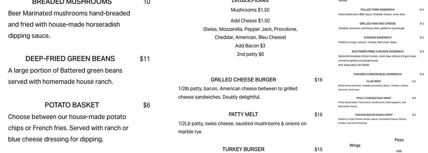 In Plane View Menu