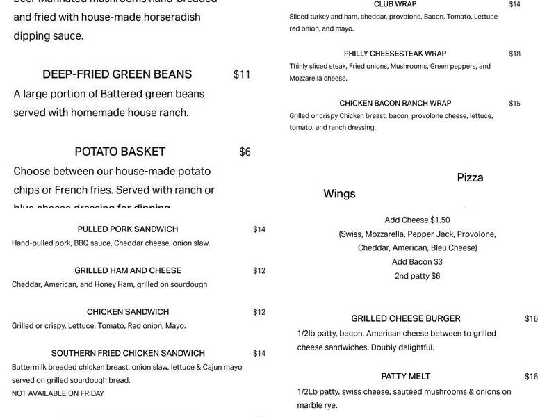 In Plane View Menu
