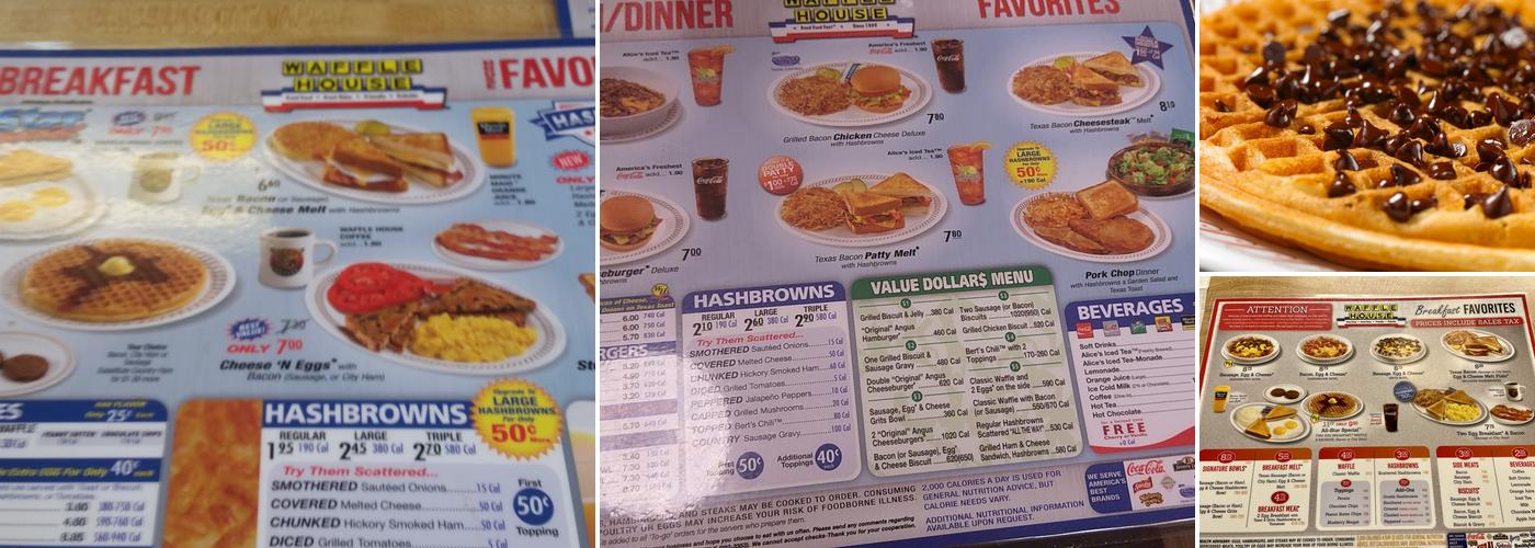 Waffle House Menu