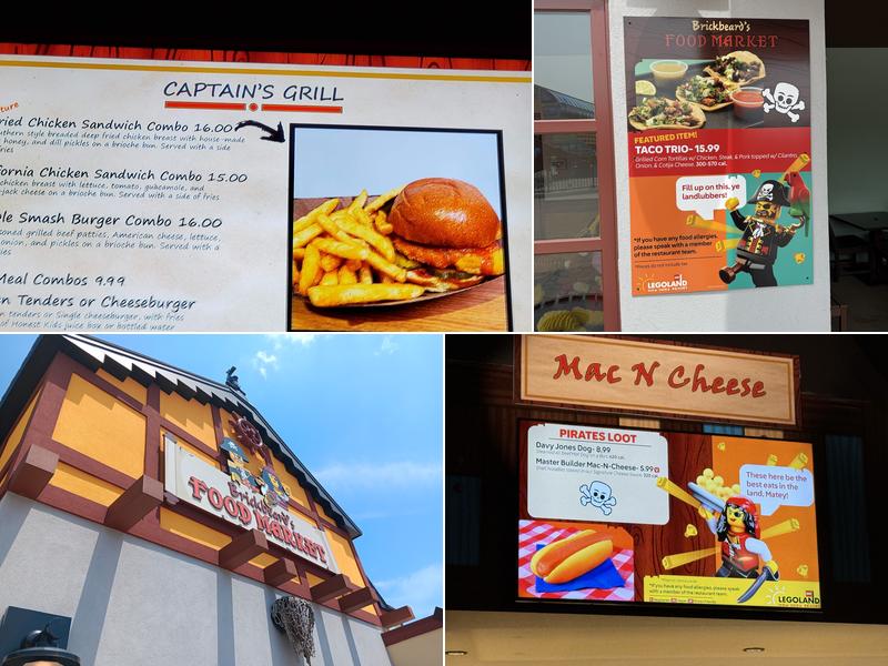 Brickbeard’s Food Market Menu