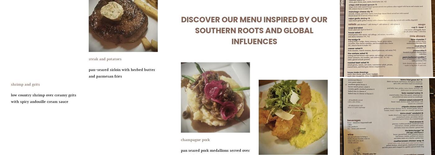 bistro on 6th Menu