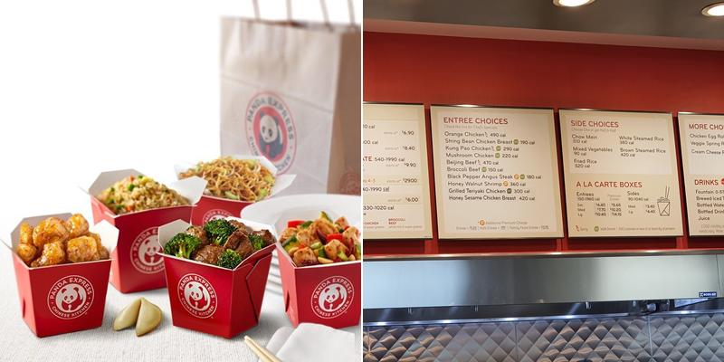 Panda Express Menu
