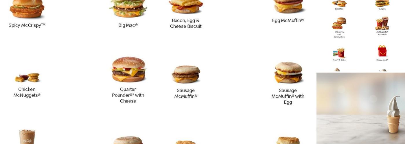 McDonald's Menu