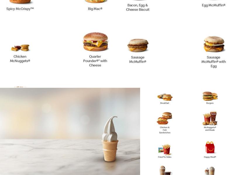 McDonald's Menu