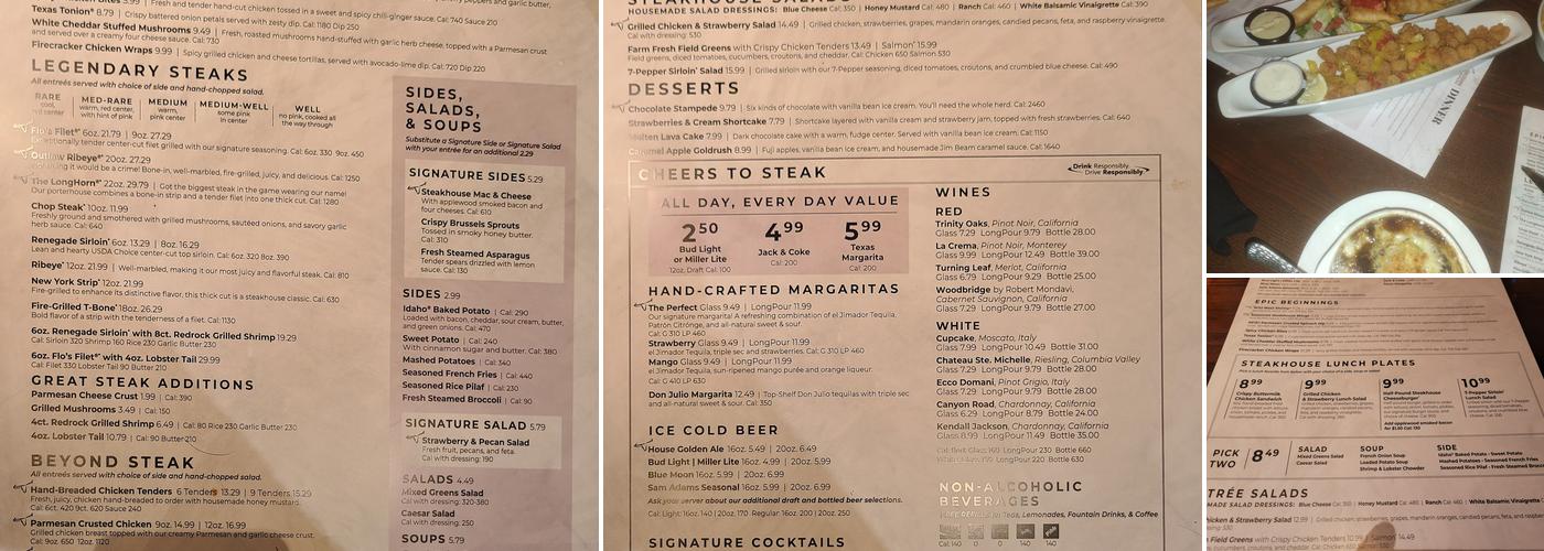 LongHorn Steakhouse Menu
