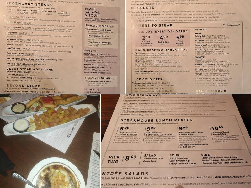LongHorn Steakhouse Menu