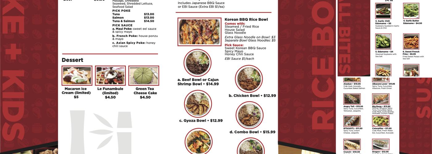 Sushi Sumo Menu