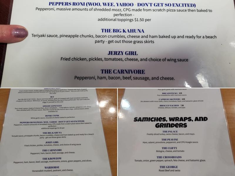 CPG3 Brocco's Pizza & Brew Menu