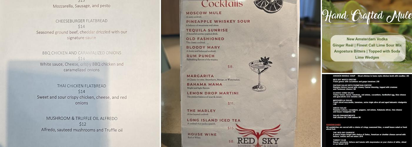 Red Sky Menu