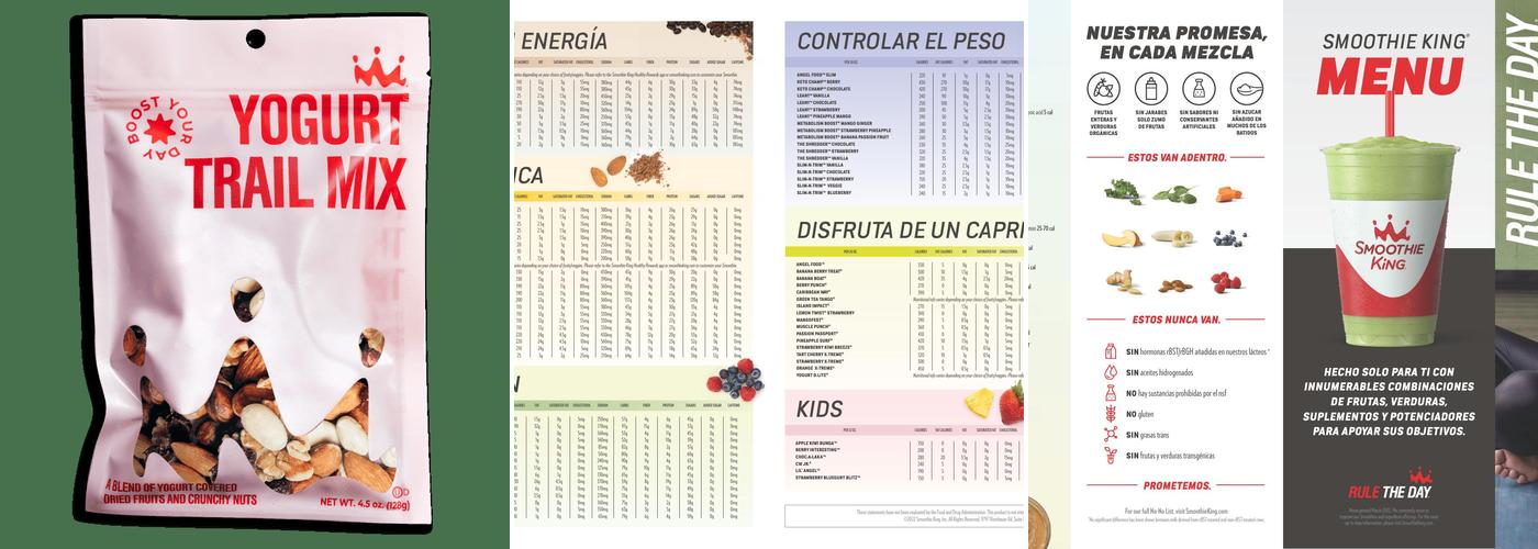 Smoothie King Menu