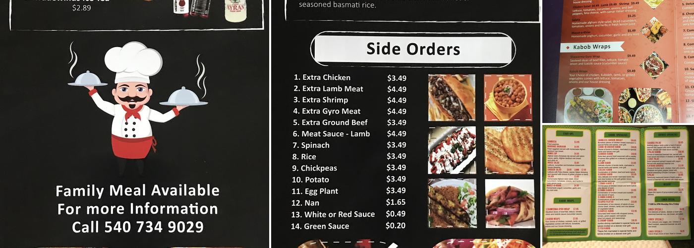 Kabob Restaurant Menu