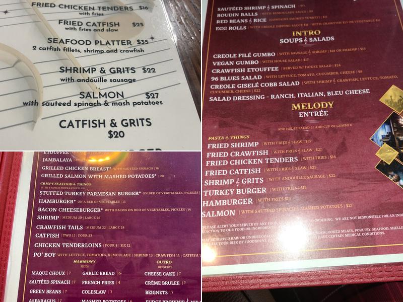 96 Café Menu
