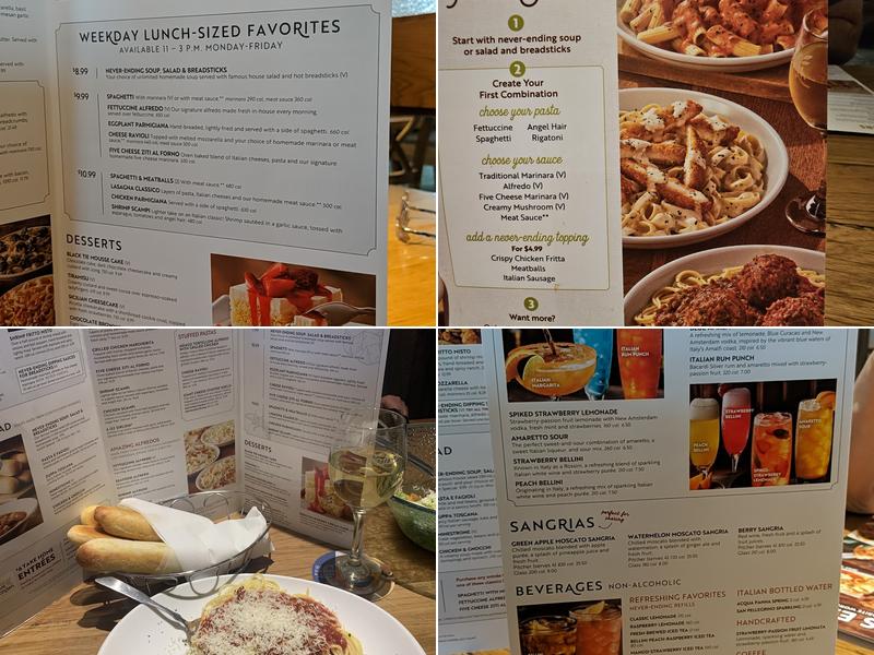 Olive Garden Italian Restaurant Menu