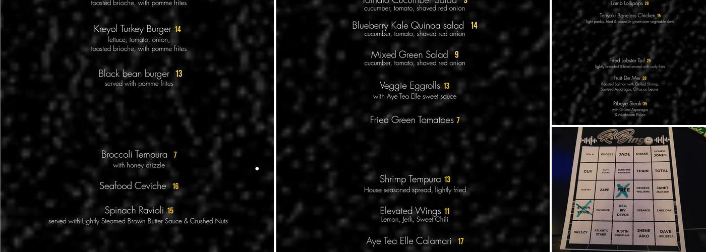 Aye Tea Elle Elevated Tapas Menu