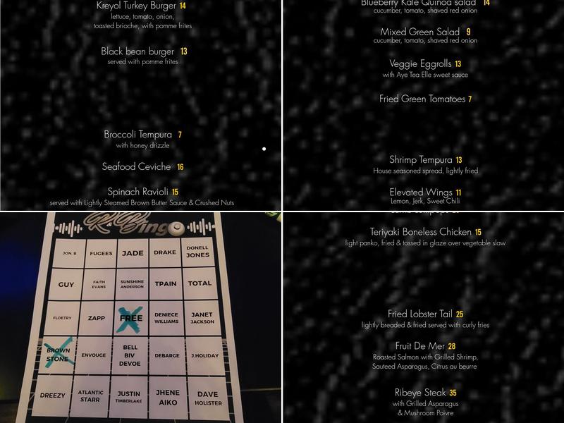 Aye Tea Elle Elevated Tapas Menu