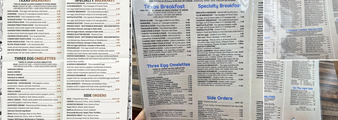 House of Pies Restaurant & Bakery Cypress Menu