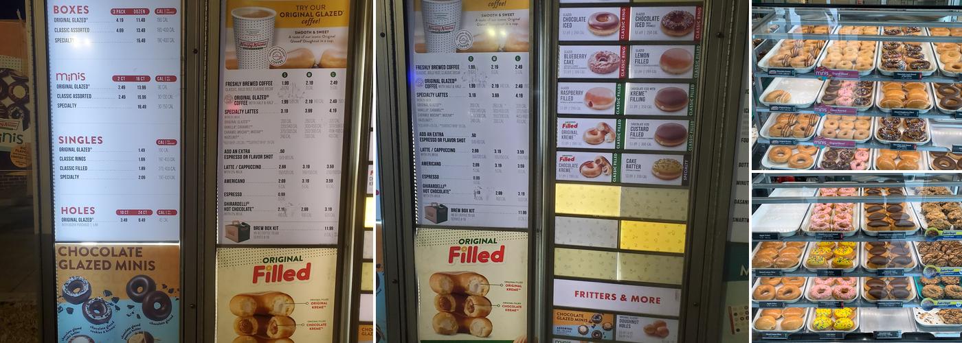 Krispy Kreme Menu