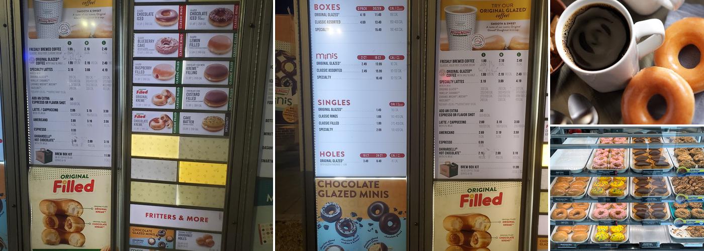 Krispy Kreme Menu