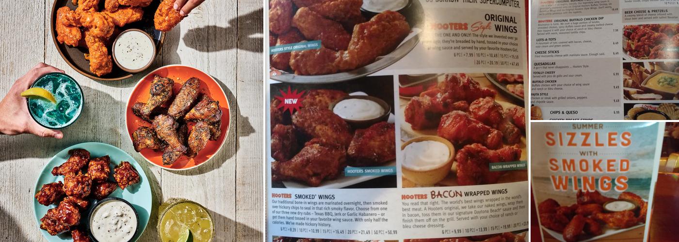 Hooters Menu