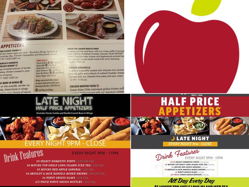 Applebee's Grill + Bar Menu