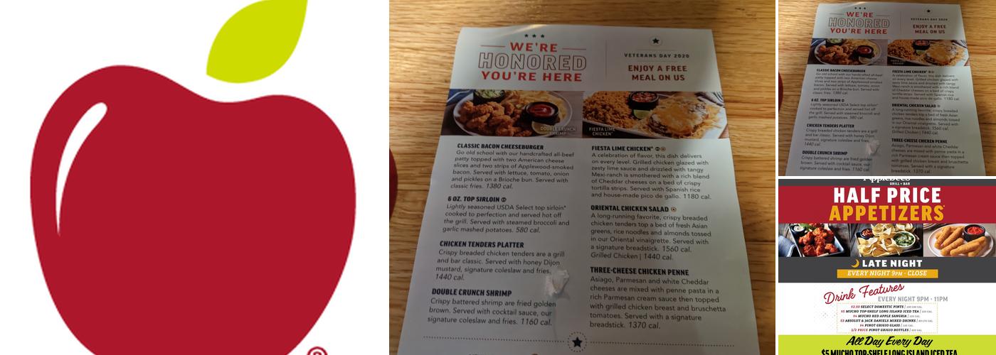 Applebee's Grill + Bar Menu