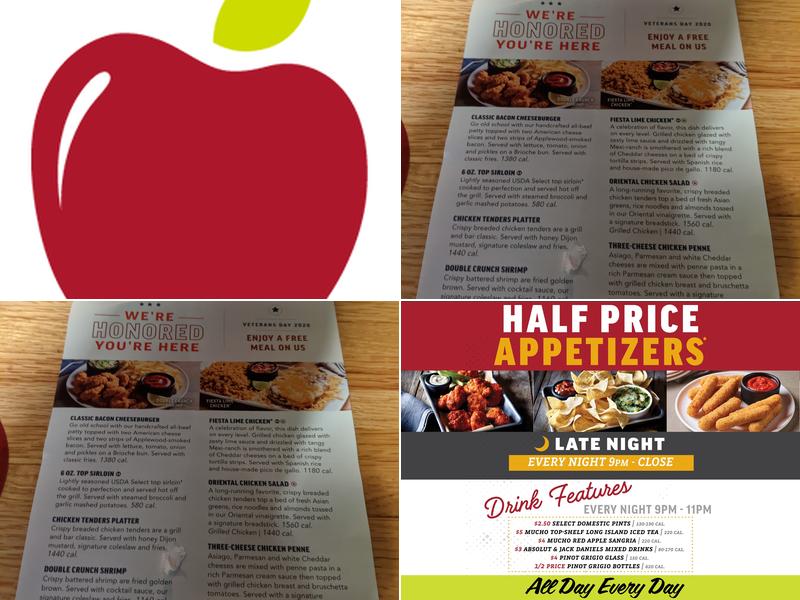 Applebee's Grill + Bar Menu