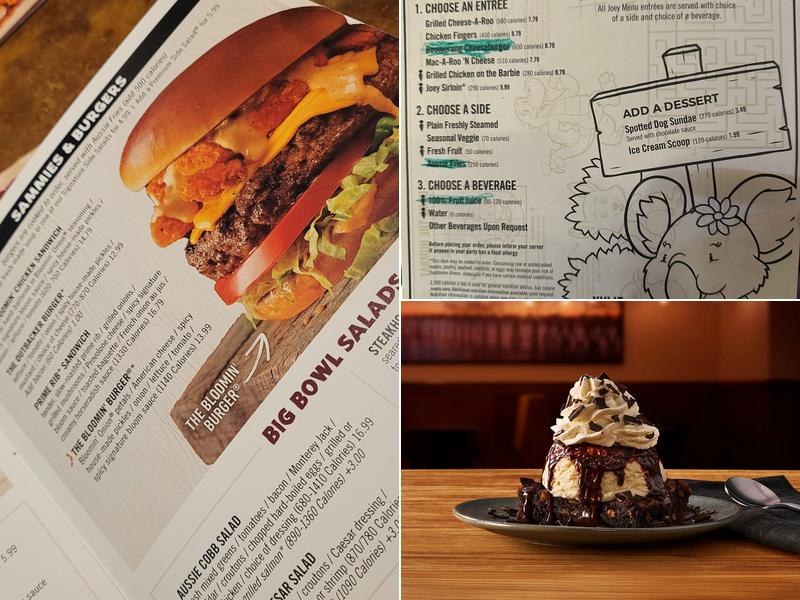 Outback Steakhouse Menu