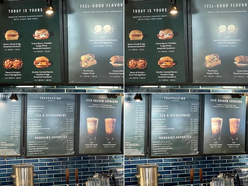 Starbucks Menu