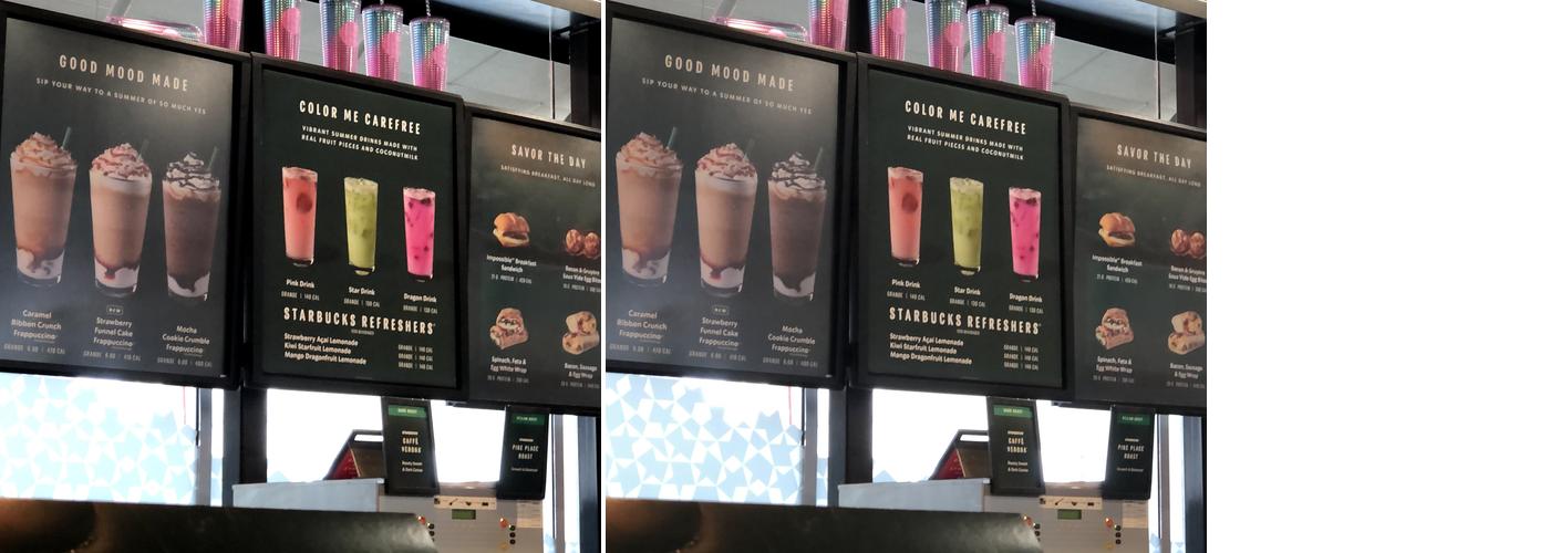 Starbucks Menu