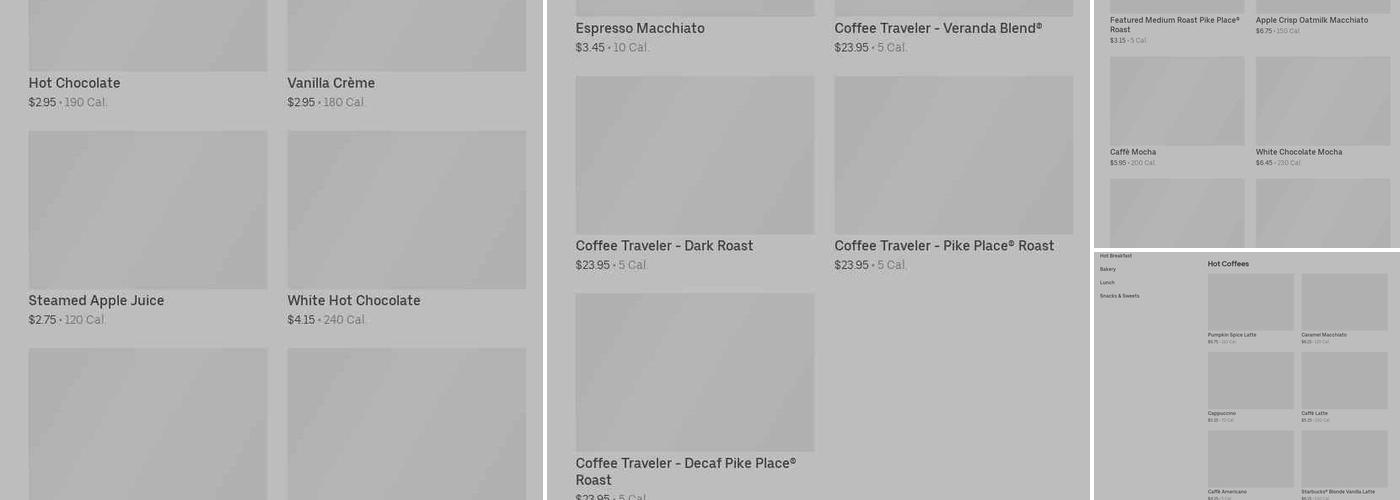 Starbucks Menu
