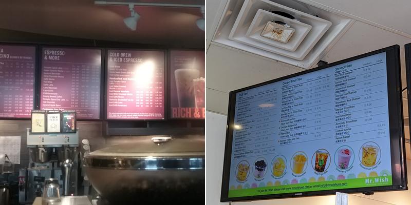 Starbucks Menu