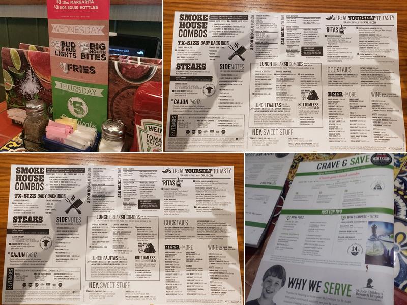 Chili's Grill & Bar Menu