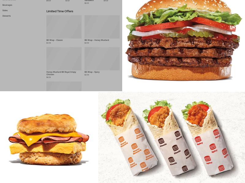 Burger King Menu