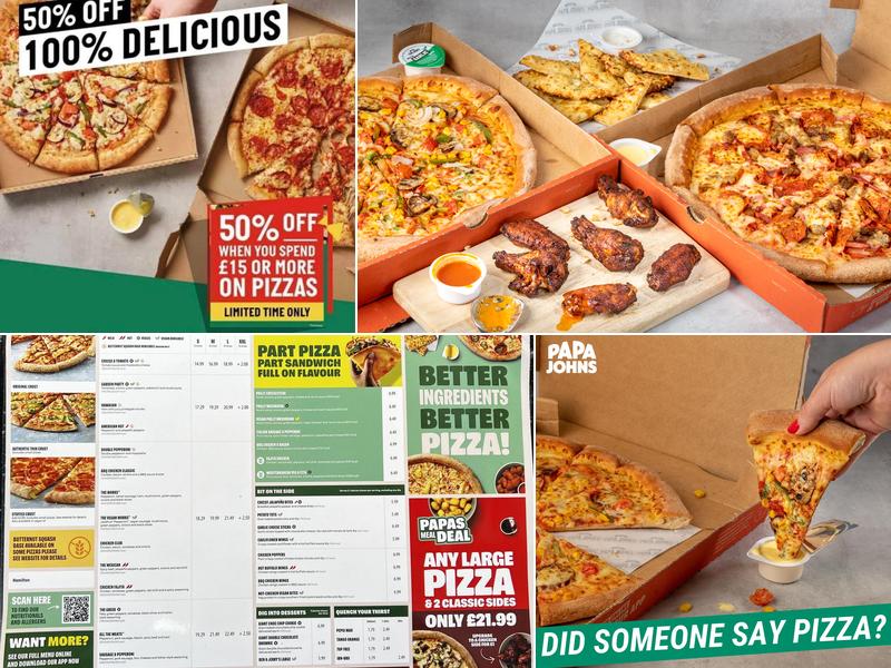 Papa Johns Pizza Menu