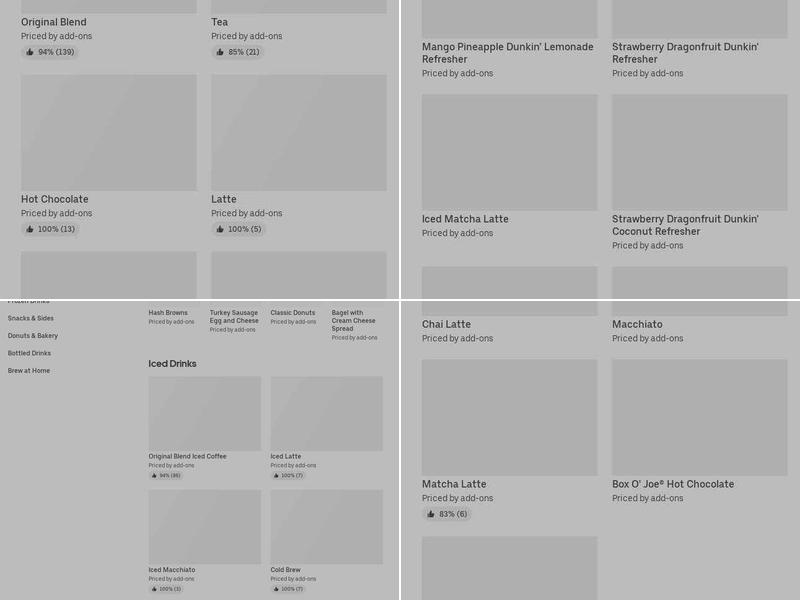 Dunkin' Menu