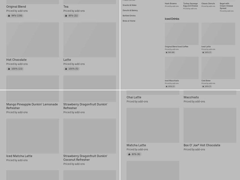 Dunkin' Menu