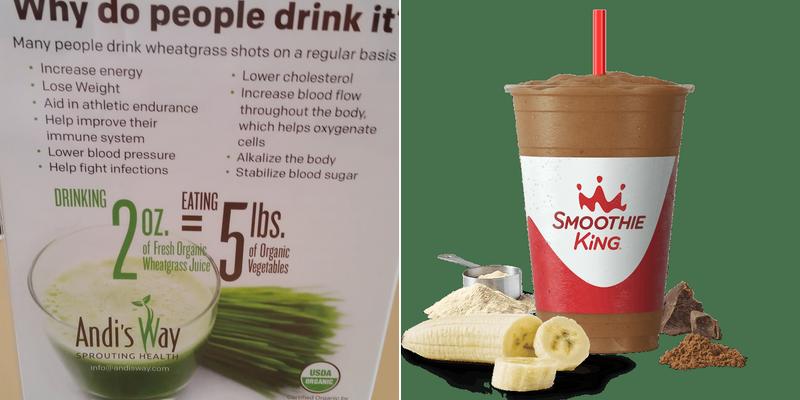 Smoothie King Menu