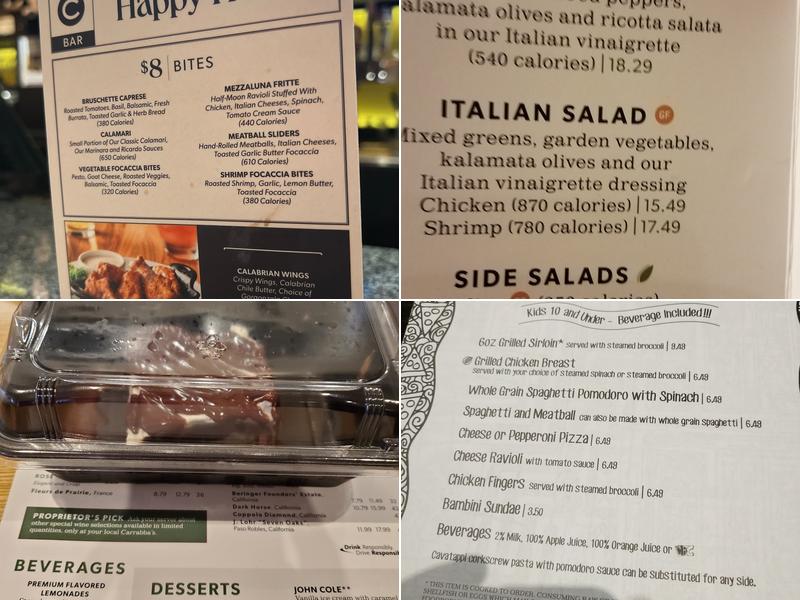 Carrabba's Italian Grill Menu