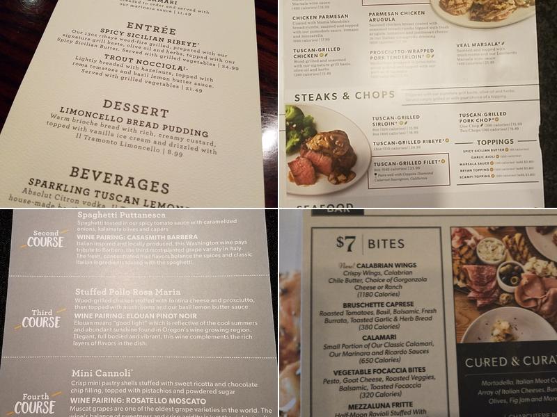 Carrabba's Italian Grill Menu