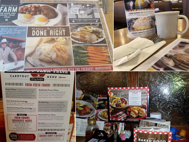 Bob Evans Menu