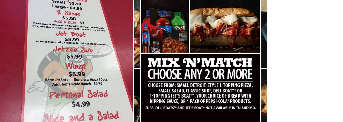 Jet's Pizza - Alpharetta Hwy Menu