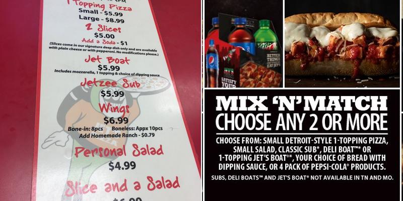 Jet's Pizza - Alpharetta Hwy Menu