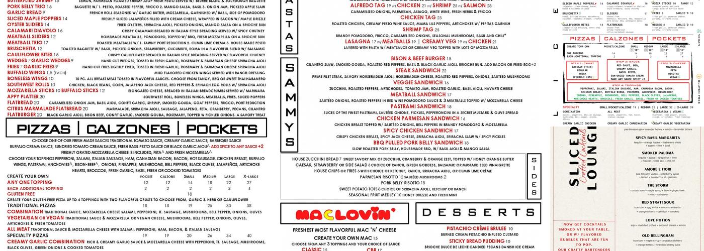 Sliced Menu