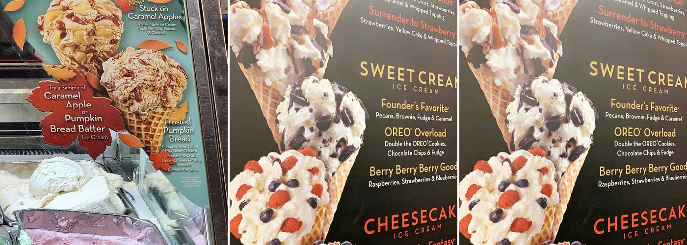 Cold Stone Creamery Menu