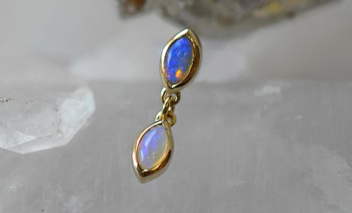 Golden Crystal Body Piercing