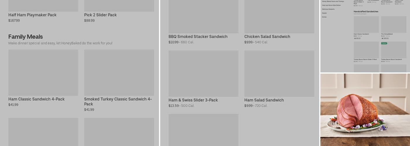 The Honey Baked Ham Company Menu