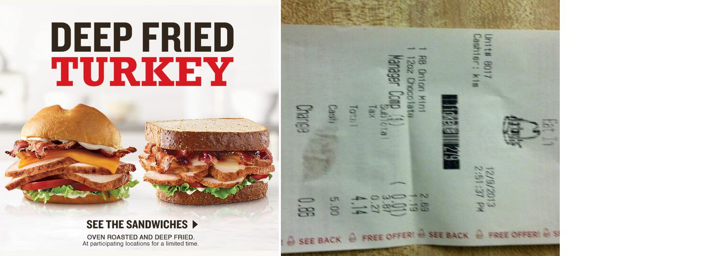 Arby's Menu